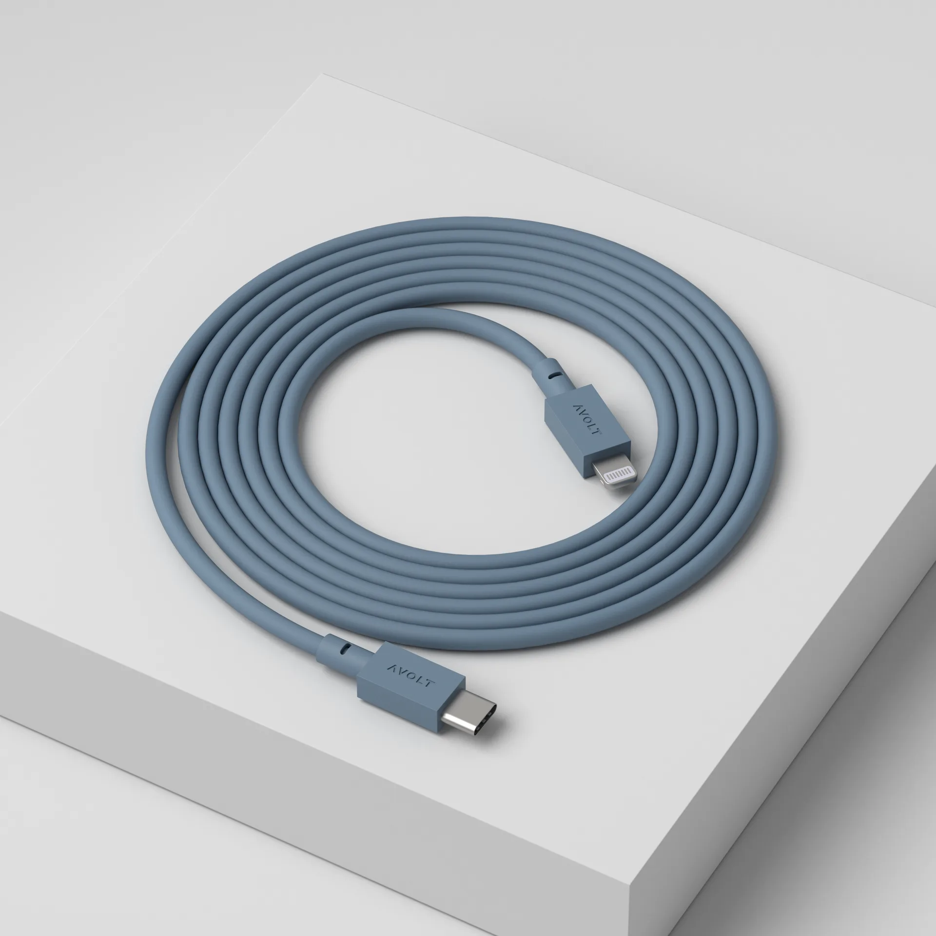 Cable 1 USB C til Lightning ladekabel 2m, Shark Blue Avolt