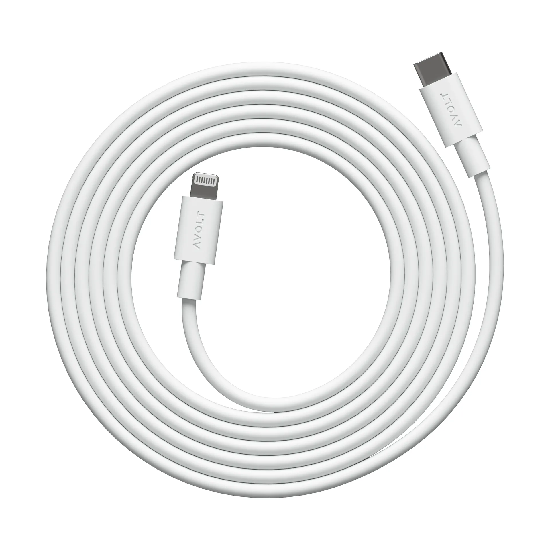 Cable 1 USB C til Lightning ladekabel 2m, White Martinelli Luce Edition Avolt