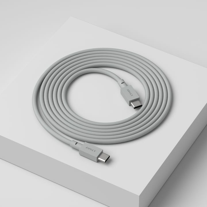 Cable 1 USB-C til USB-C opladningskabel 2 m - Gotland gray - Avolt