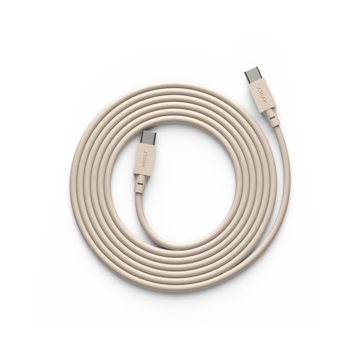 Cable 1 USB-C til USB-C opladningskabel 2 m - Nomad sand - Avolt