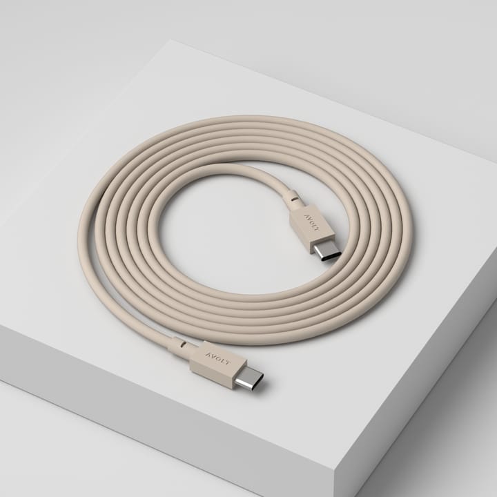 Cable 1 USB-C til USB-C opladningskabel 2 m, Nomad sand Avolt
