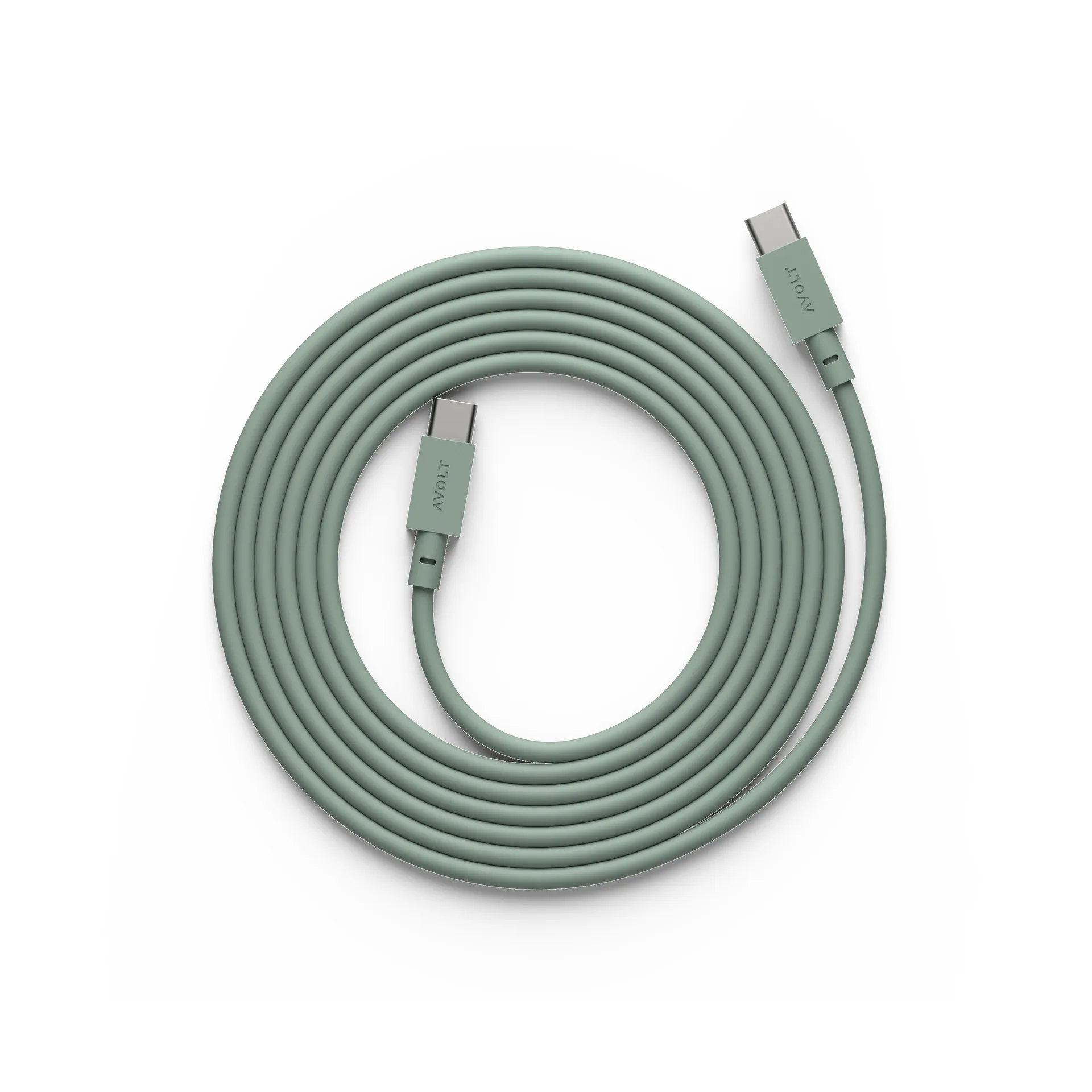 Cable 1 USB-C til USB-C opladningskabel 2 m, Oak green Avolt