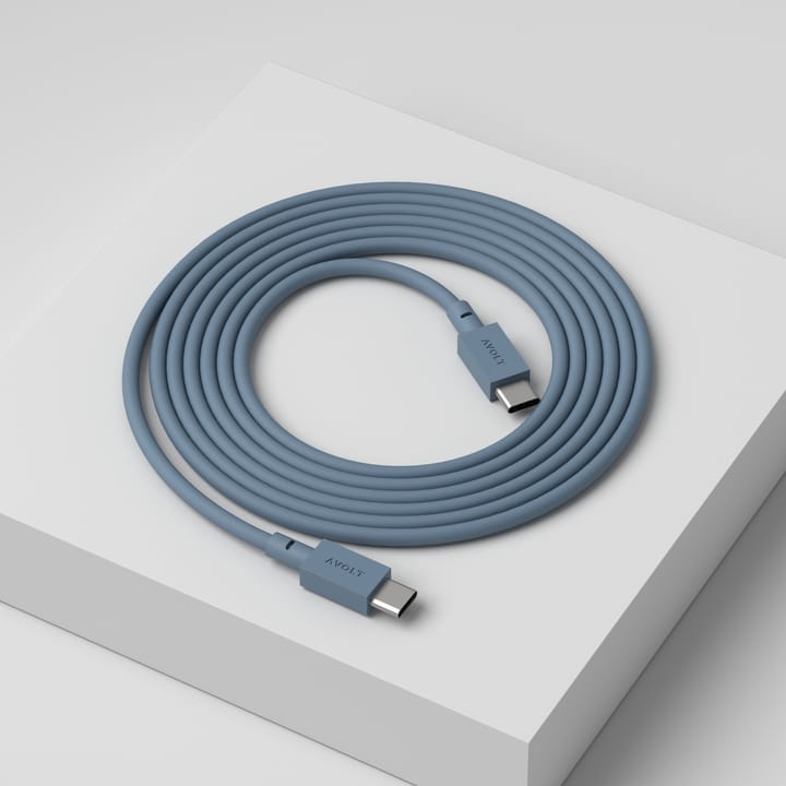 Cable 1 USB-C til USB-C opladningskabel 2 m - Shark blue - Avolt