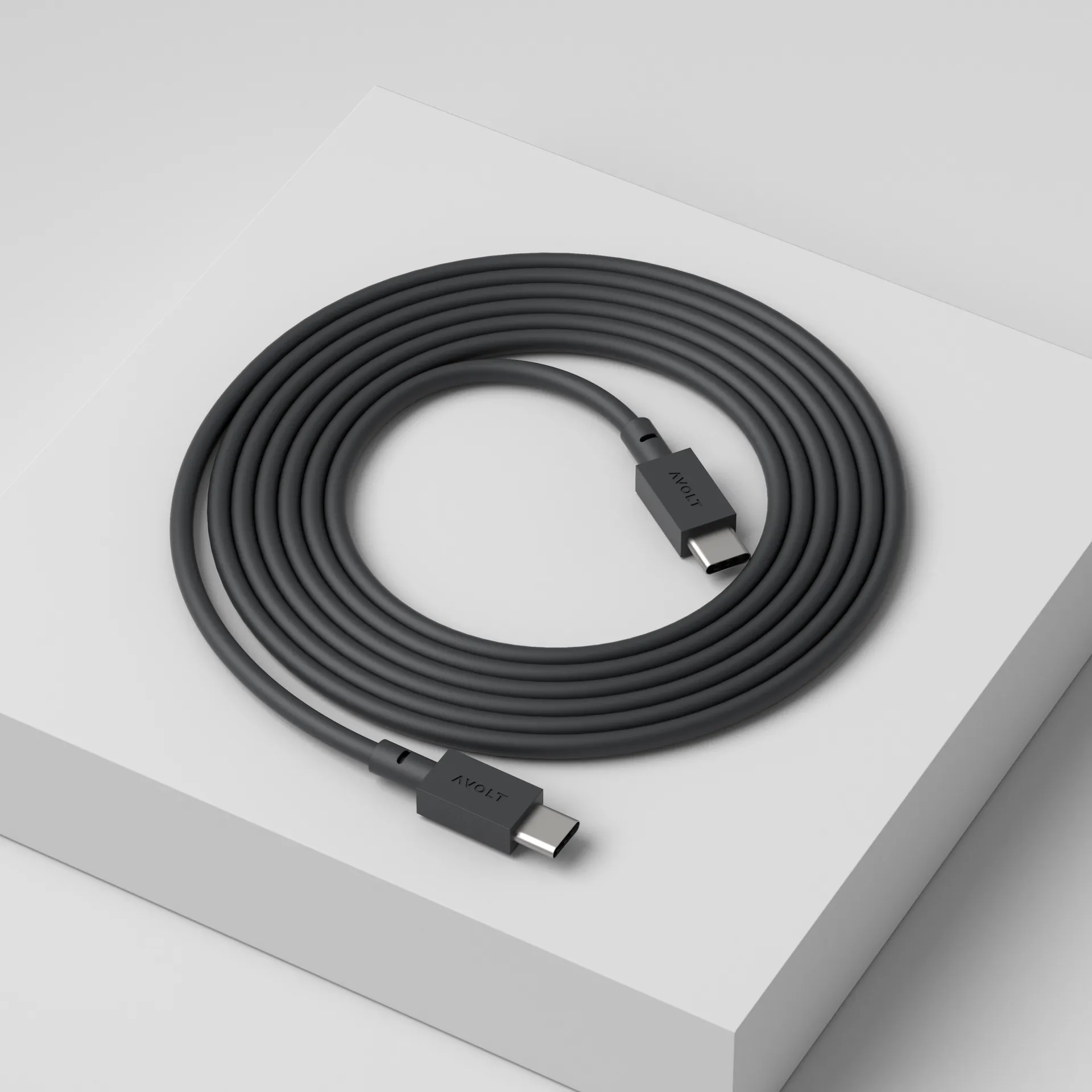 Cable 1 USB-C til USB-C opladningskabel 2 m, Stockholm black Avolt