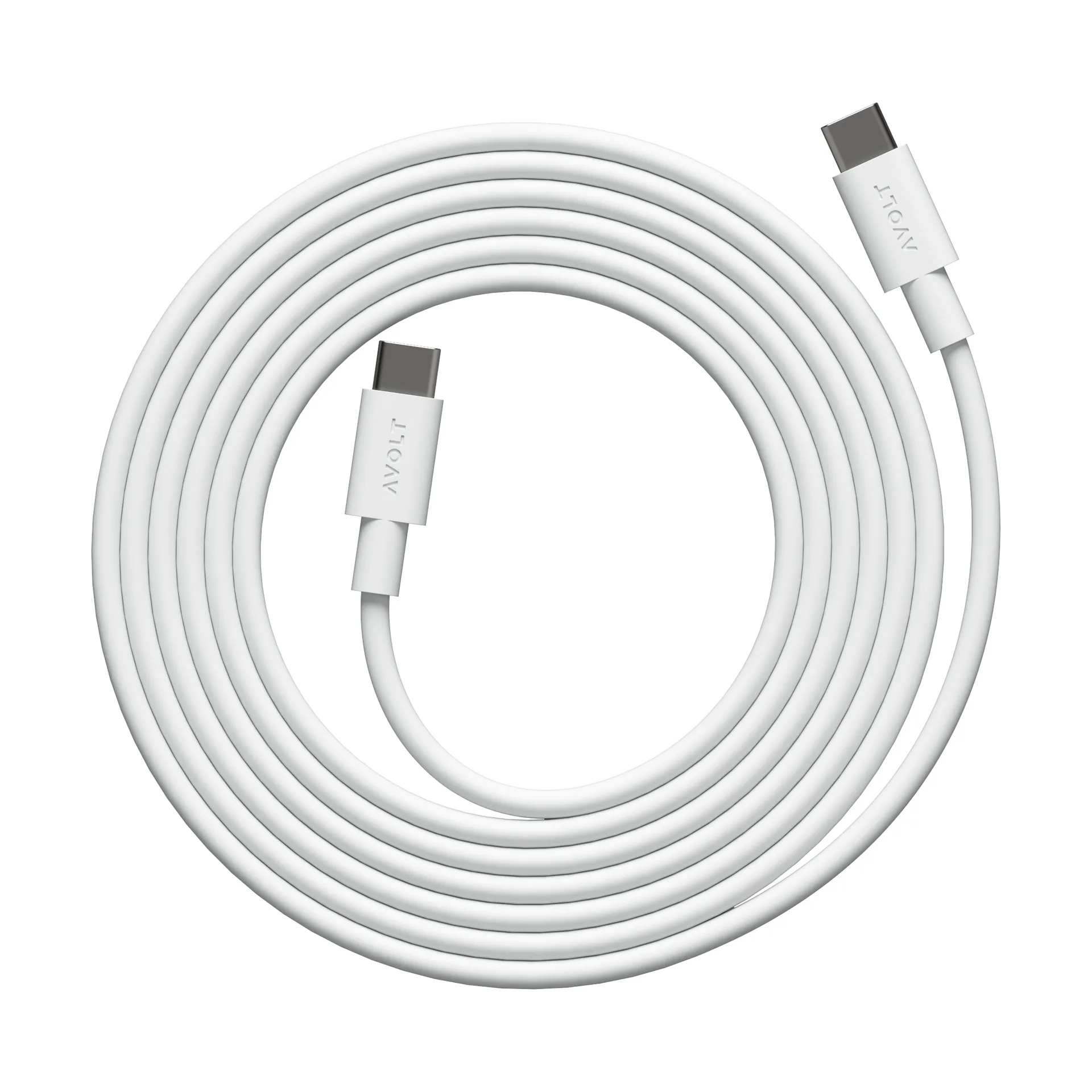 Cable 1 USB-C til USB-C opladningskabel 2 m, White Martinelli Luce Edition Avolt