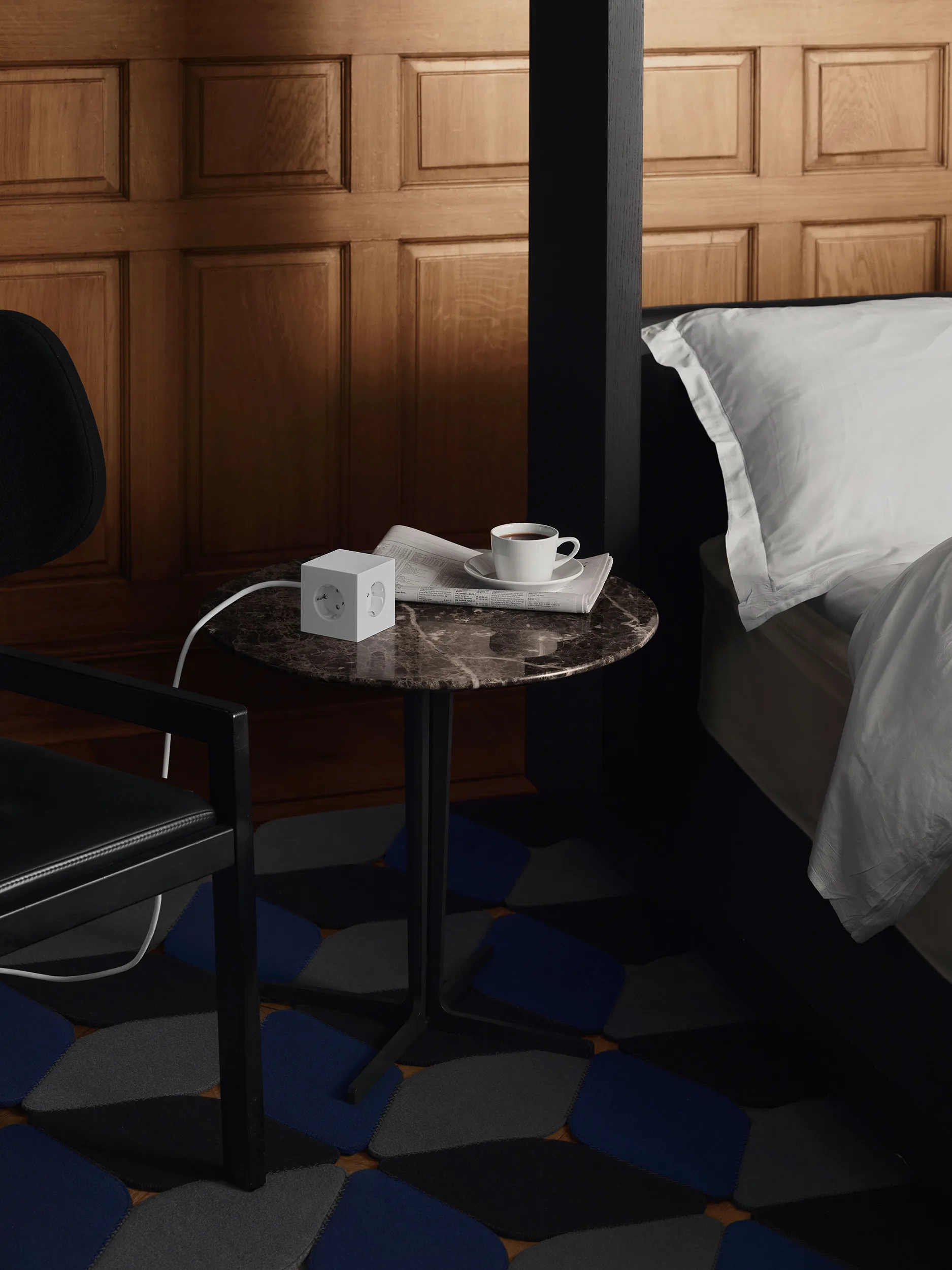 Square 1 grenudtag USB-C 30W 1,8 m, White Martinelli Luce edition Avolt