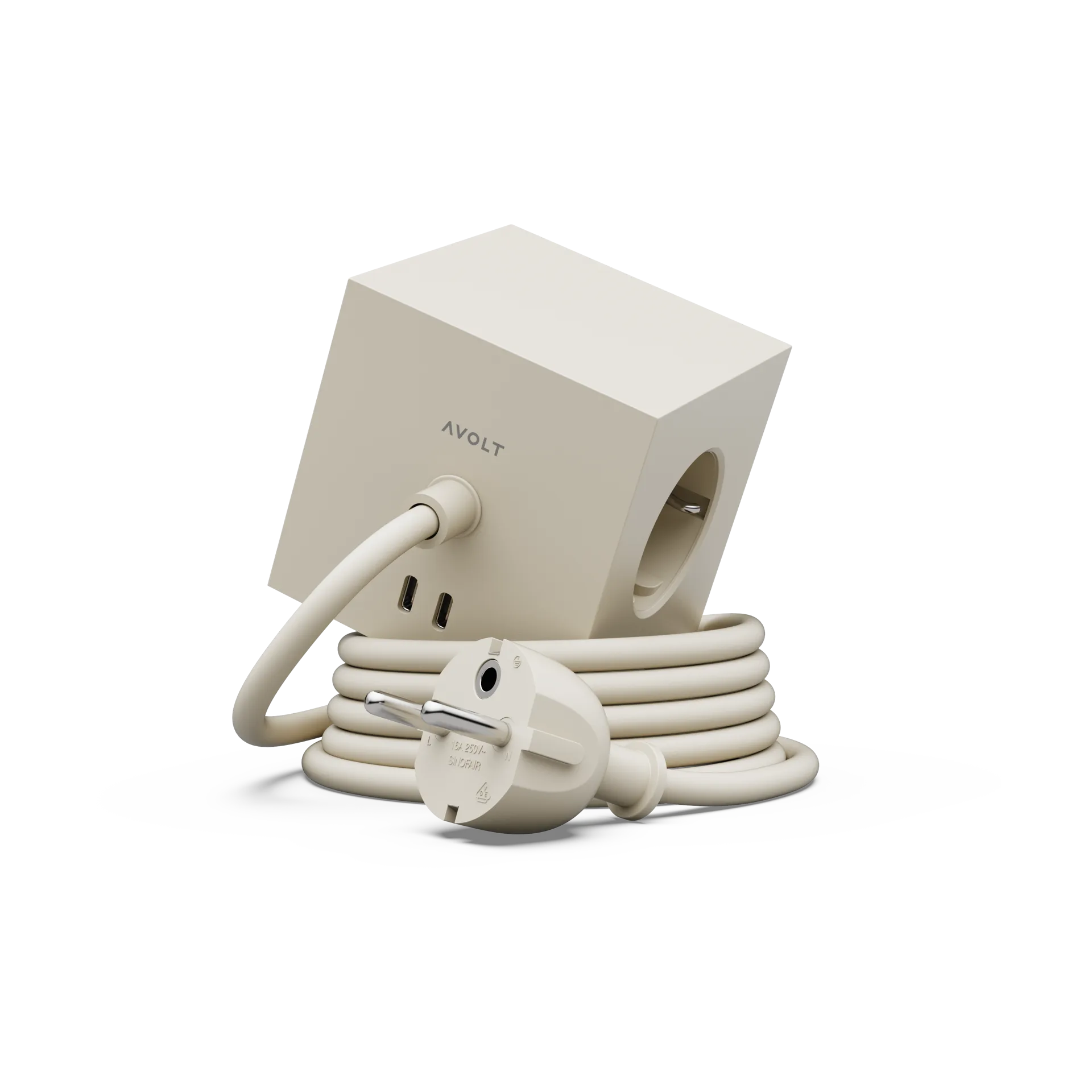 Square 1 grenudtag USB-C 30W 3 m, Nomad Sand Avolt