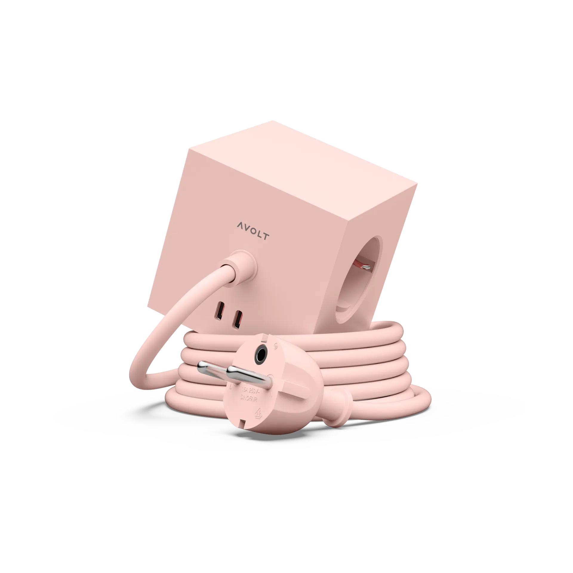 Square 1 grenudtag USB-C 30W 3 m, Old Pink Avolt