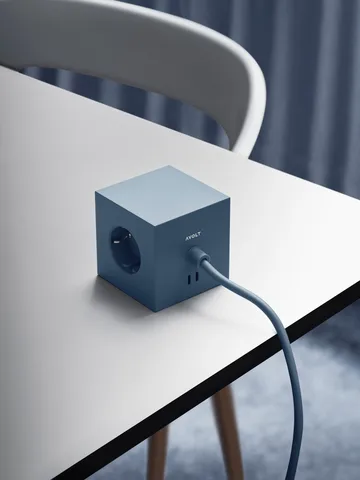 Square 1 grenudtag USB-C 30W 3 m - Shark Blue - Avolt