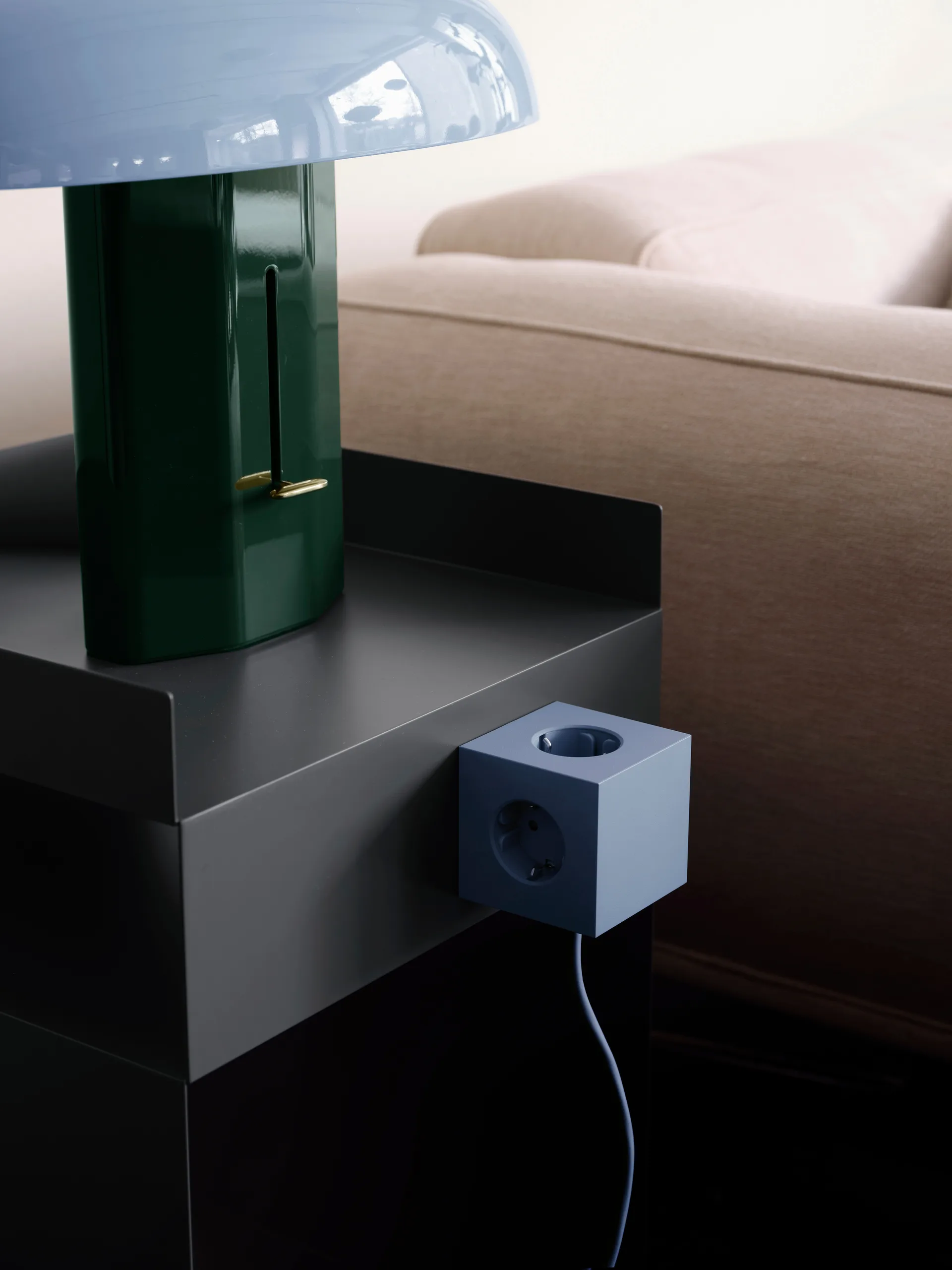 Square 1 grenudtag USB-C 30W 3 m, Shark Blue Avolt