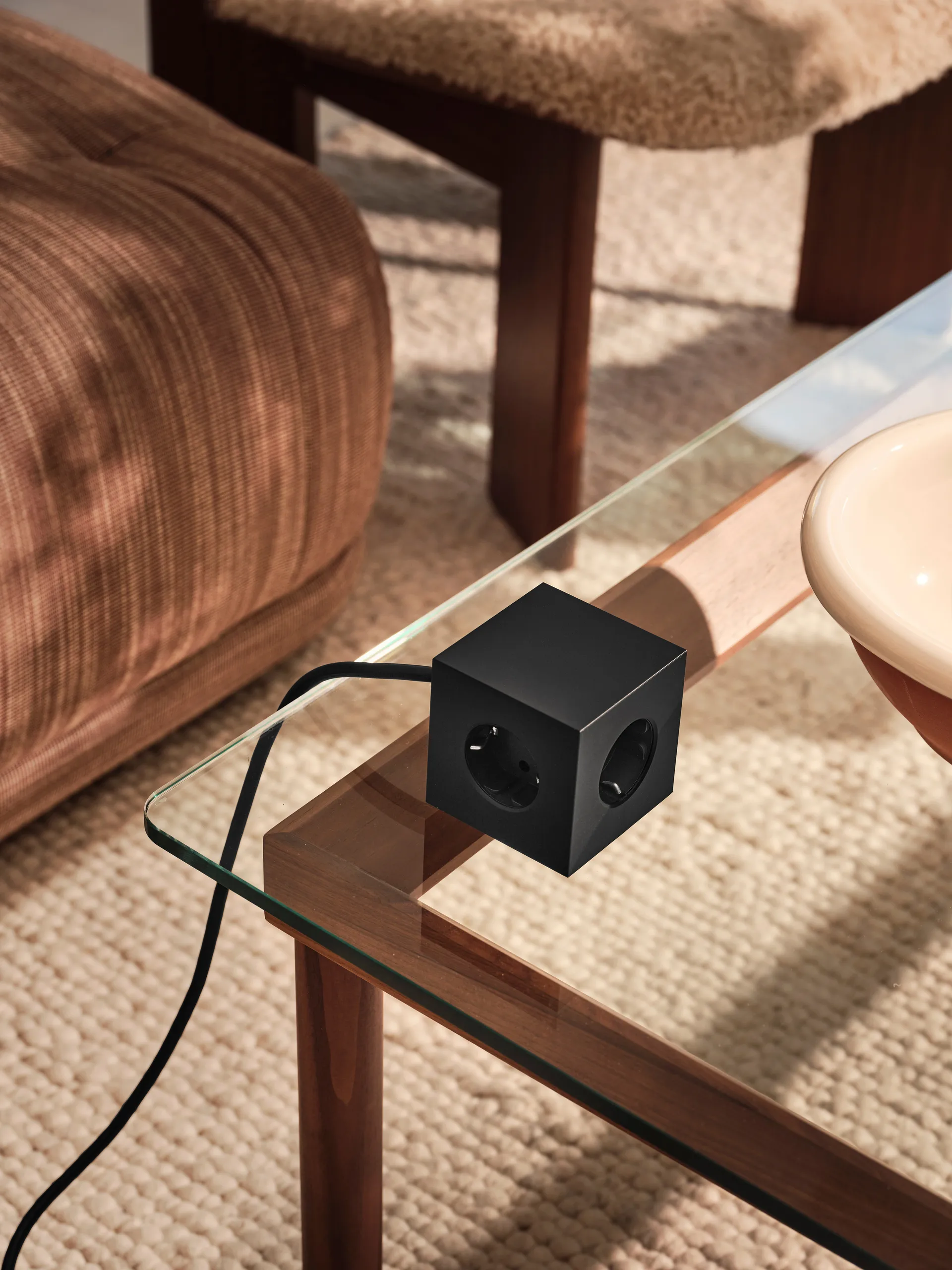 Square 1 grenudtag USB-C 30W 3 m, Stockholm Black Avolt