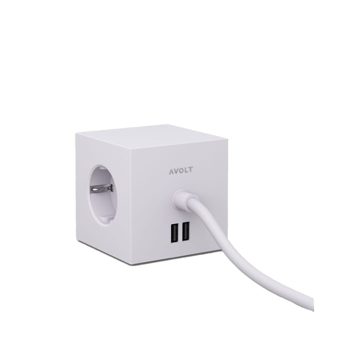 Square 1 stikkkontakt - gotland grey - Avolt