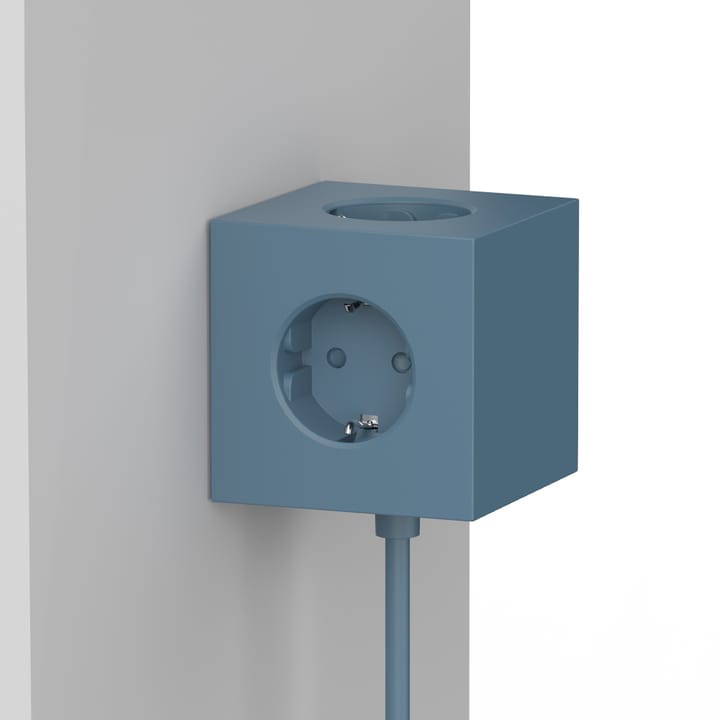 Square 1 stikkkontakt, ocean blue Avolt