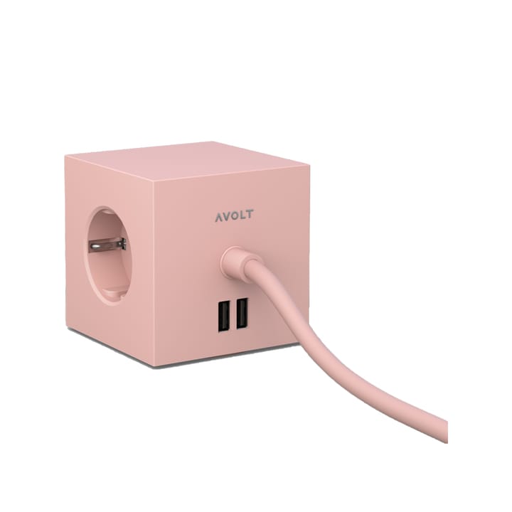 Square 1 stikkkontakt - old pink - Avolt