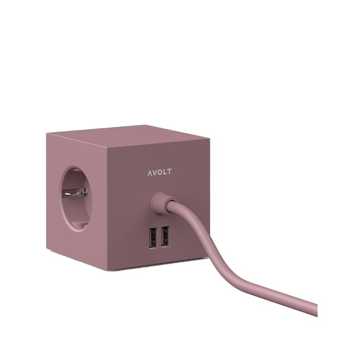 Square 1 stikkkontakt - rusty red - Avolt