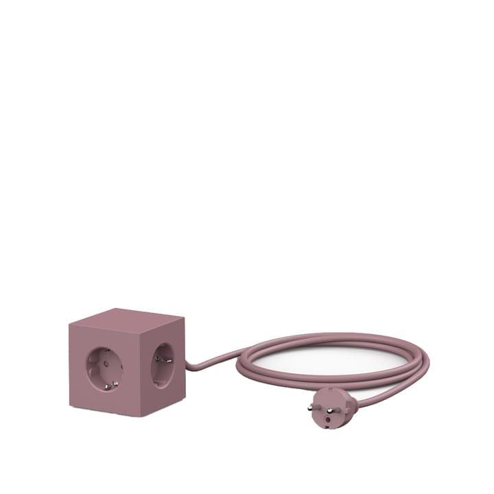 Square 1 stikkkontakt, rusty red Avolt