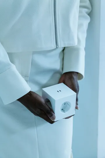 Square 2 stikdåse - Martinelli Luce Opal White - Avolt