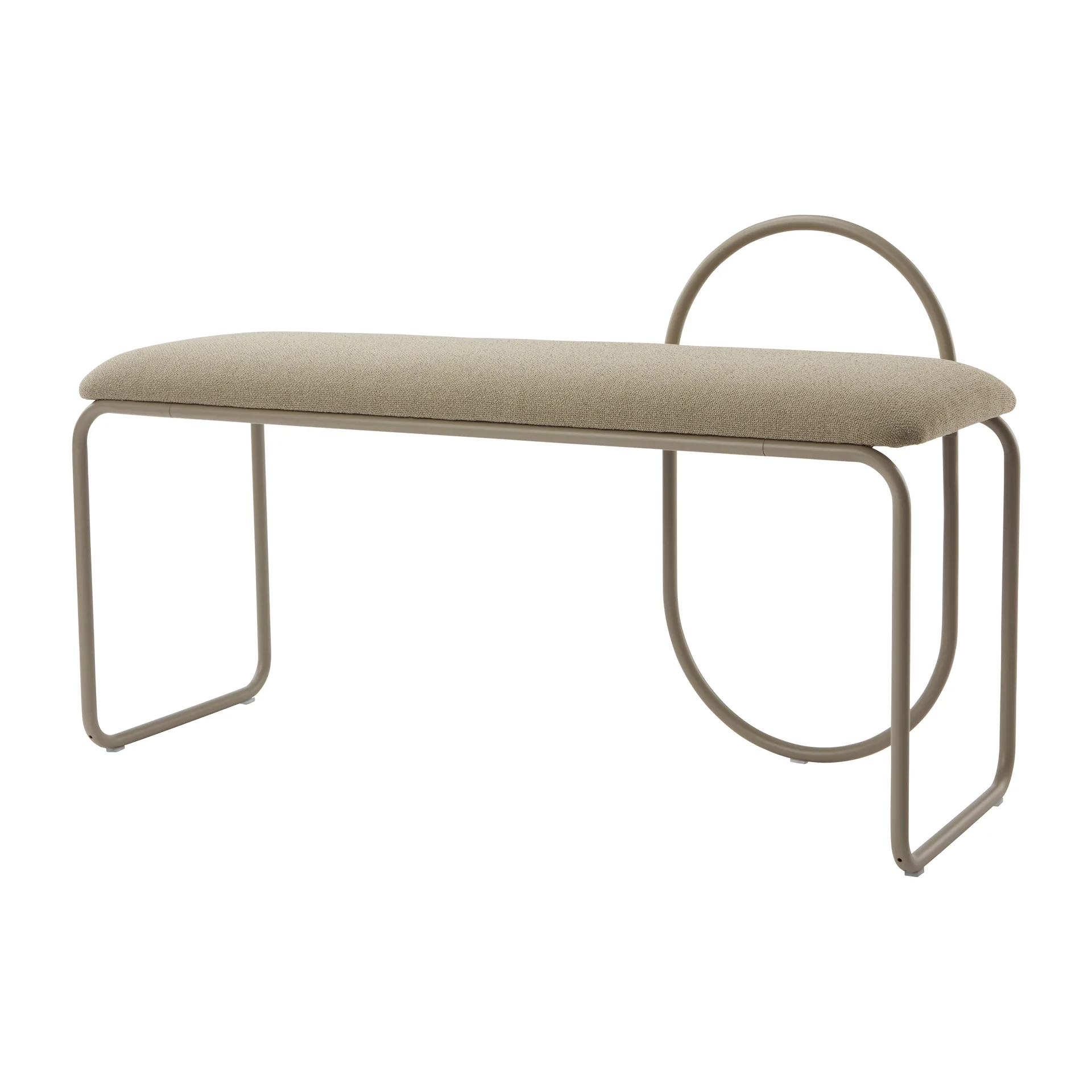 Angui bænk bouclé, Taupe AYTM