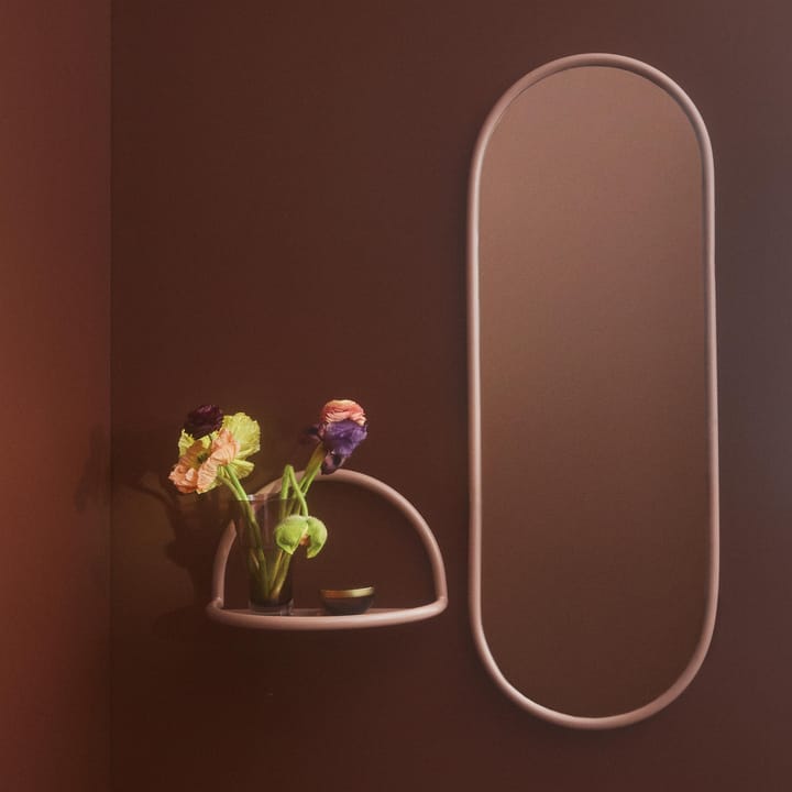 Angui spejl ovalt 108 cm - rose (lyserød) - AYTM