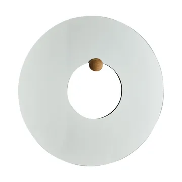 Castellum vægspejl Ø80 cm - Clear-oiled oak - AYTM