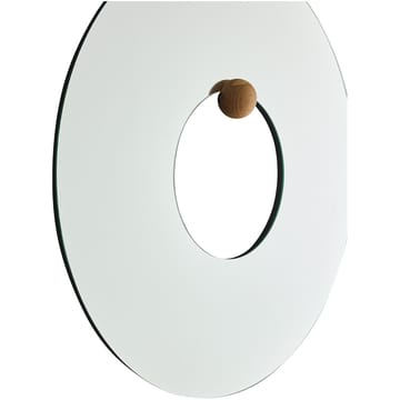 Castellum vægspejl Ø80 cm - Clear-oiled oak - AYTM