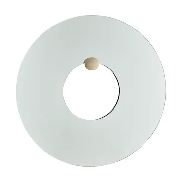 Castellum vægspejl Ø80 cm - Clear-travertine - AYTM