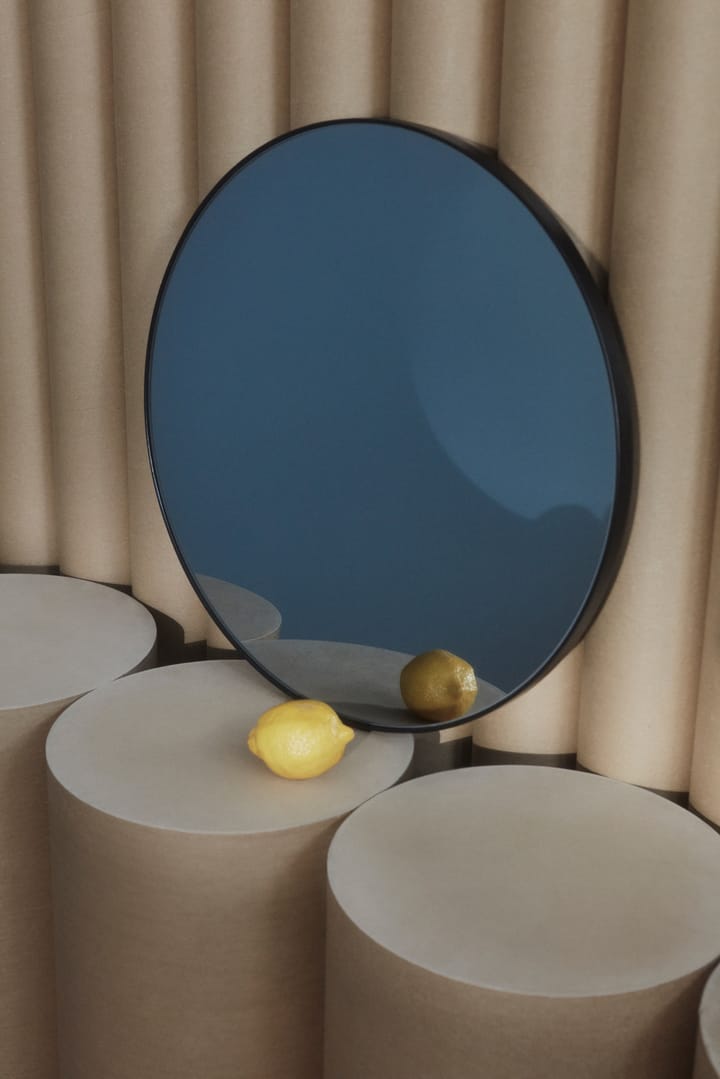 Circum spejl Ø50 cm, Tonet glas/Sort AYTM