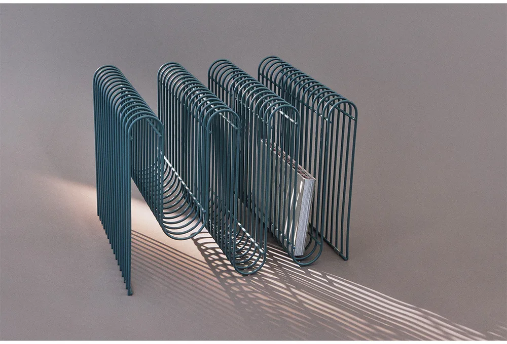 Curva avisholder, Dusty blue AYTM