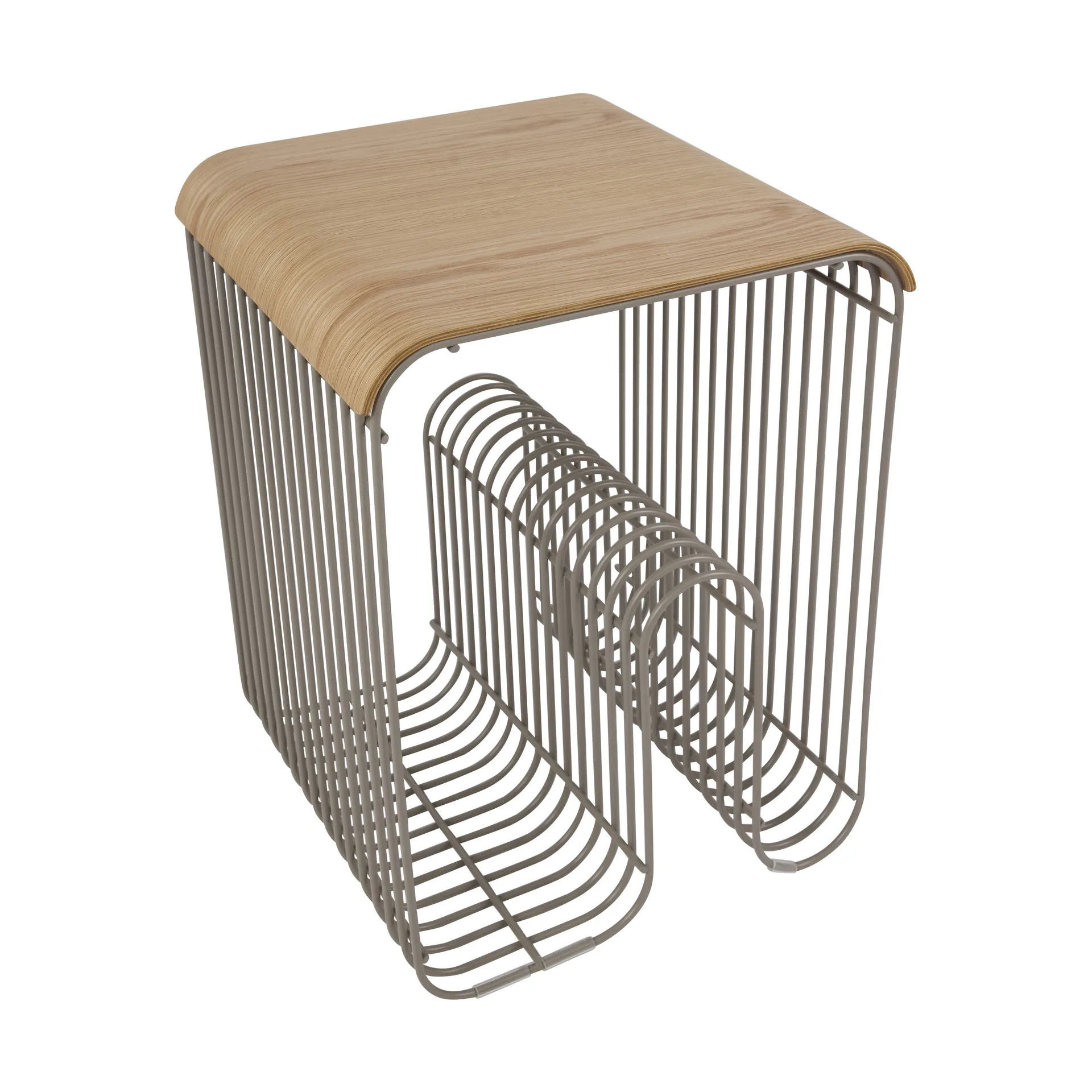 Curva bakke/topplade til Curva taburet 33 cm, Eg AYTM