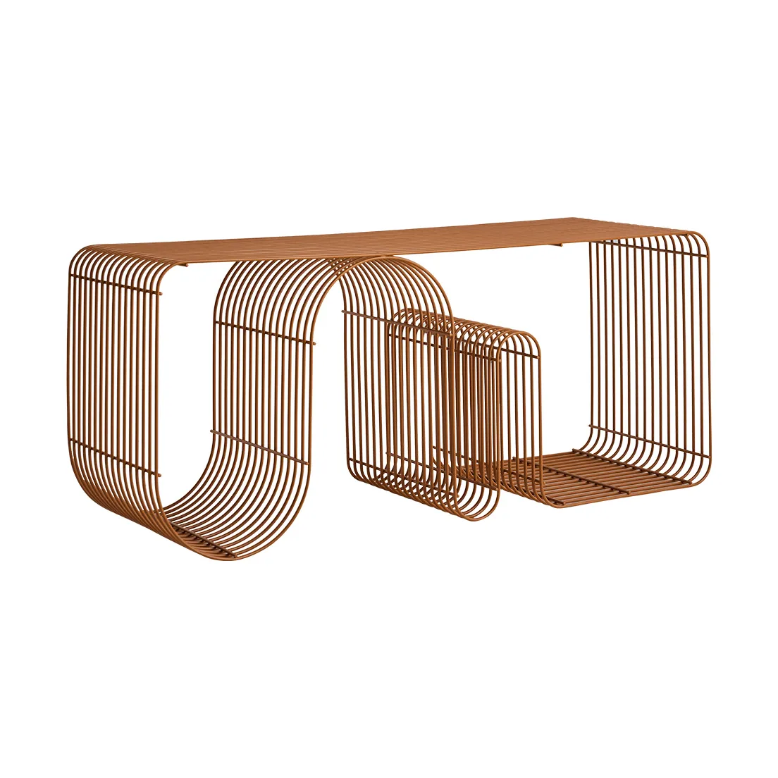 Curva siddebænk 100 cm, Amber AYTM