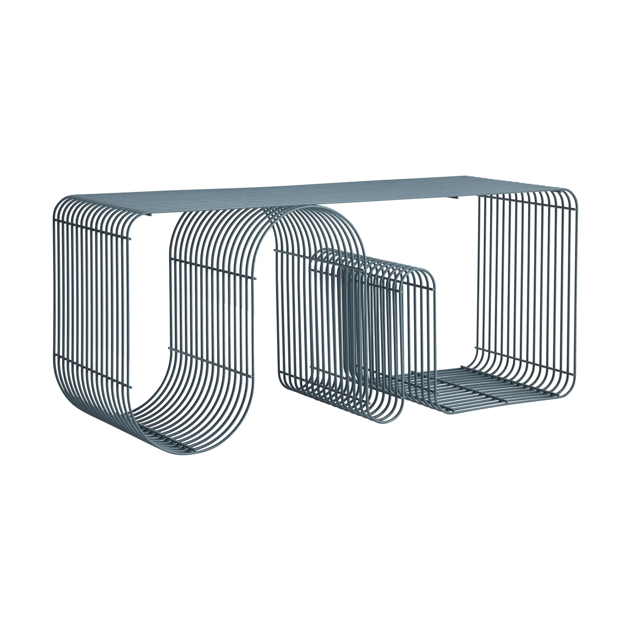 AYTM Curva siddebænk 100 cm Dusty blue