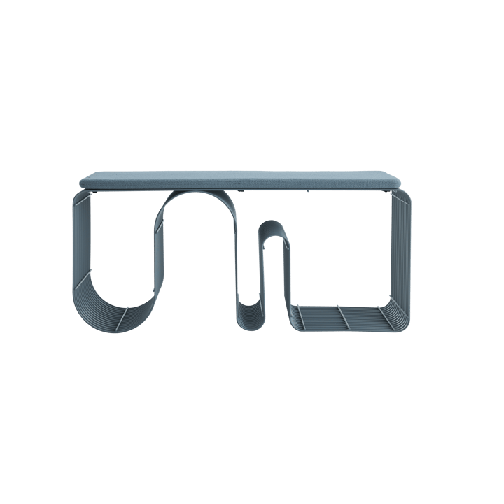 Curva siddebænk 100 cm, Dusty blue AYTM