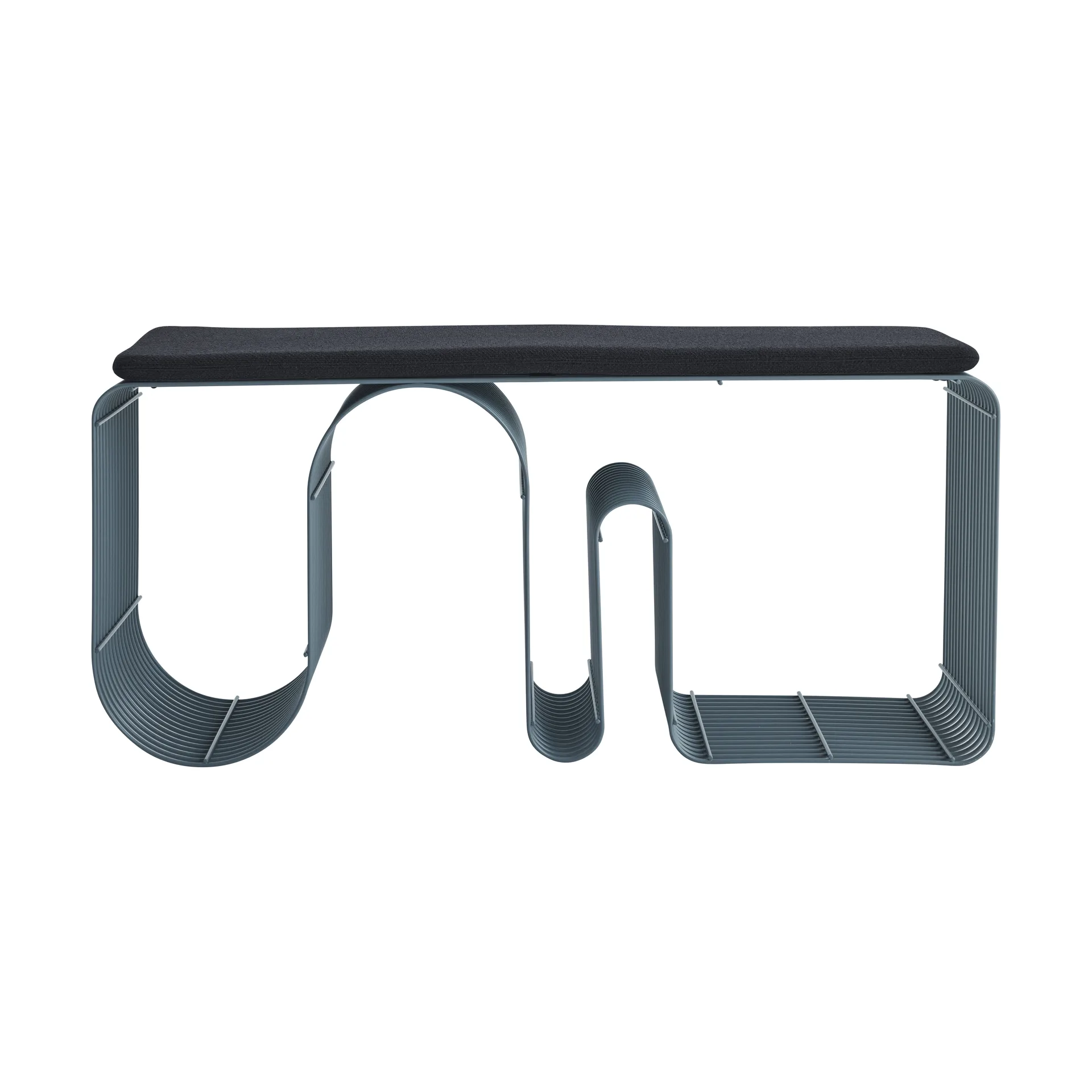 Curva siddebænk 100 cm, Dusty blue AYTM