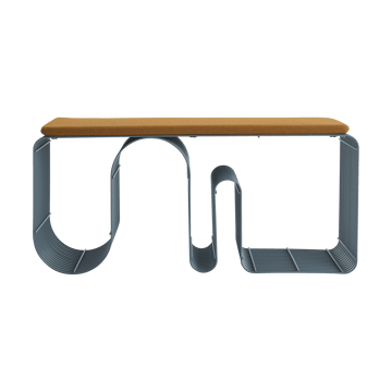 Curva siddebænk 100 cm - Dusty blue - AYTM