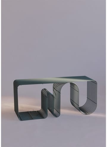 Curva siddebænk 100 cm - Dusty blue - AYTM