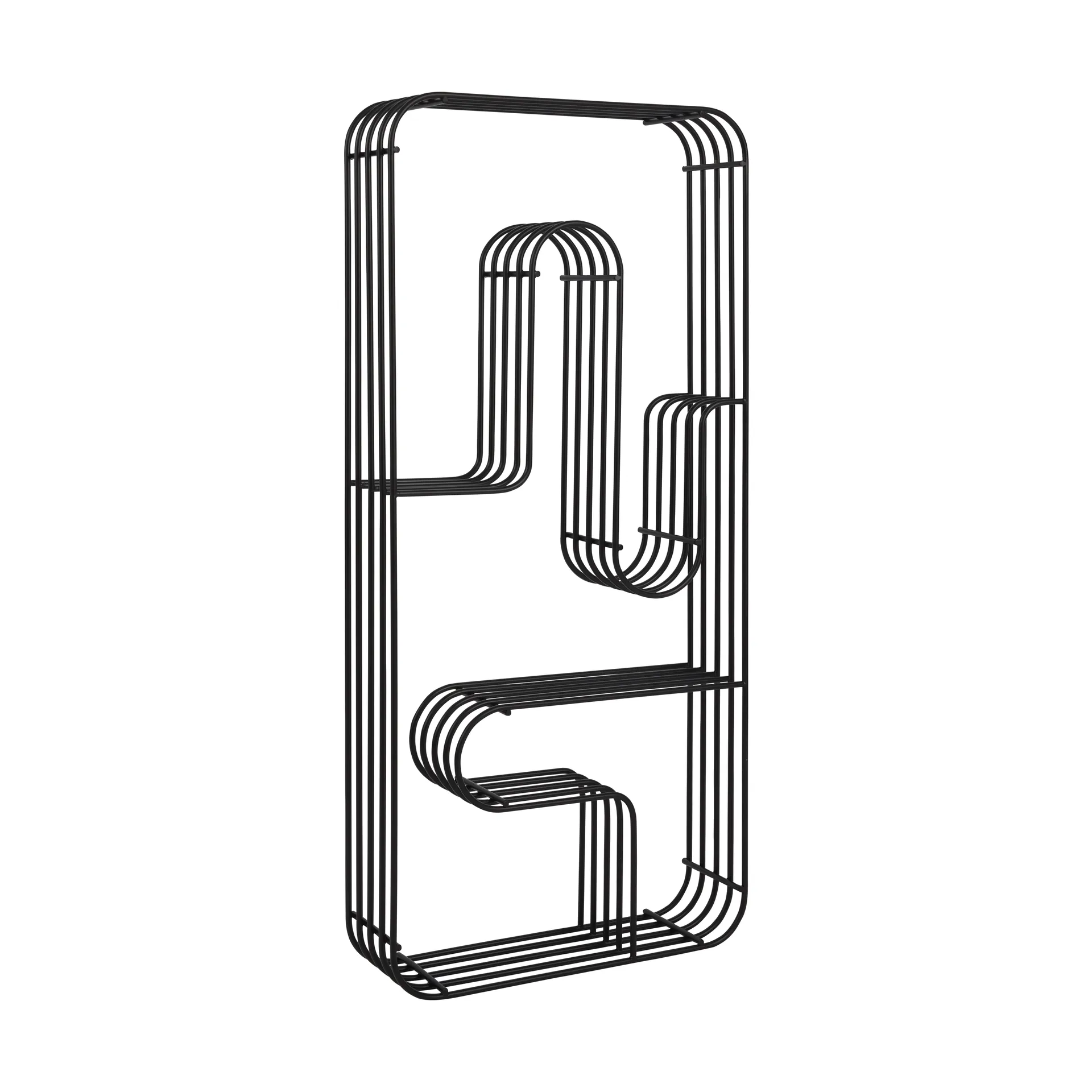 Curva væghylde rektangulær, Sort AYTM