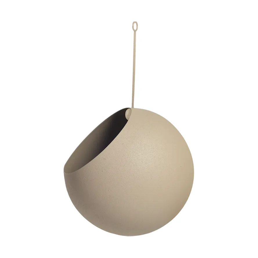 GLOBE hængende krukke Ø17 cm h28 cm, Taupe AYTM