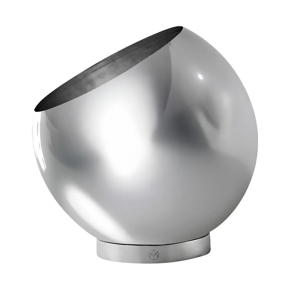 Globe urtepotte Ø17 cm, Silver AYTM