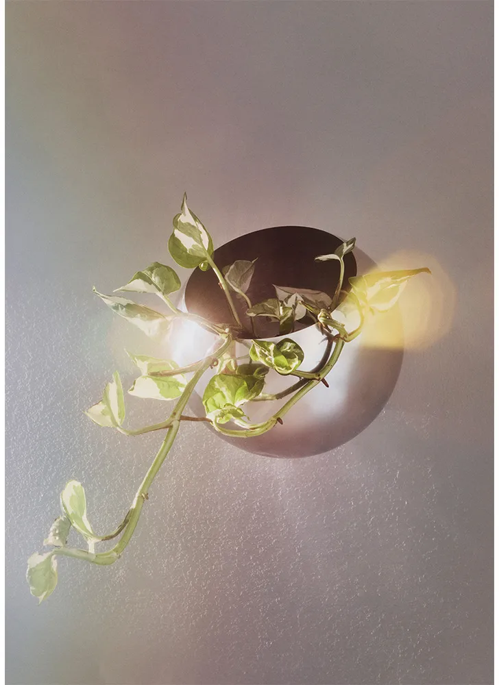 Globe urtepotte væg Ø17 cm, Silver AYTM