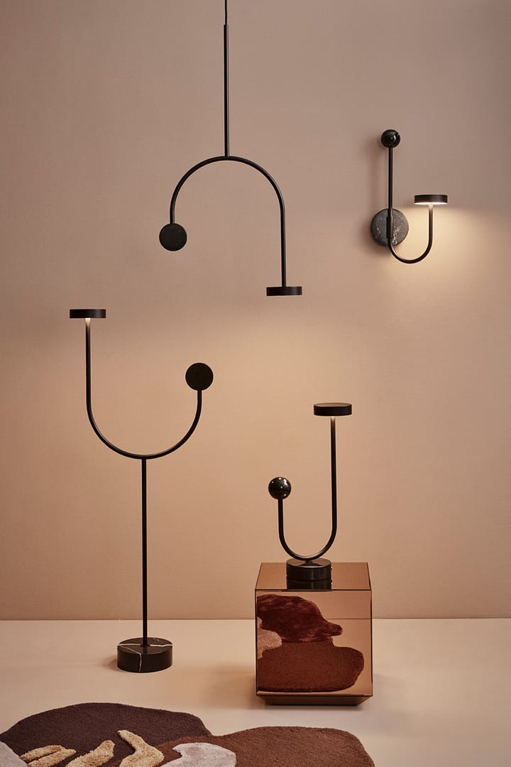 GRASIL gulvlampe 51,5x127,6 cm, Black/Black AYTM