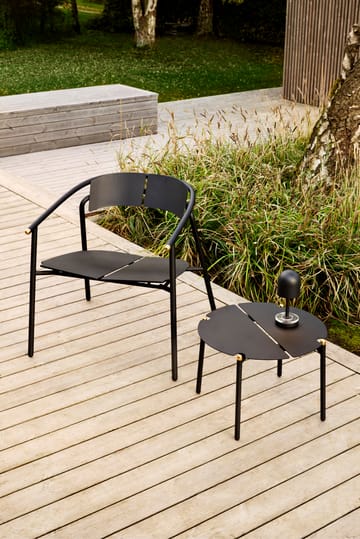 NOVO loungebord Ø50x35 cm - black - AYTM