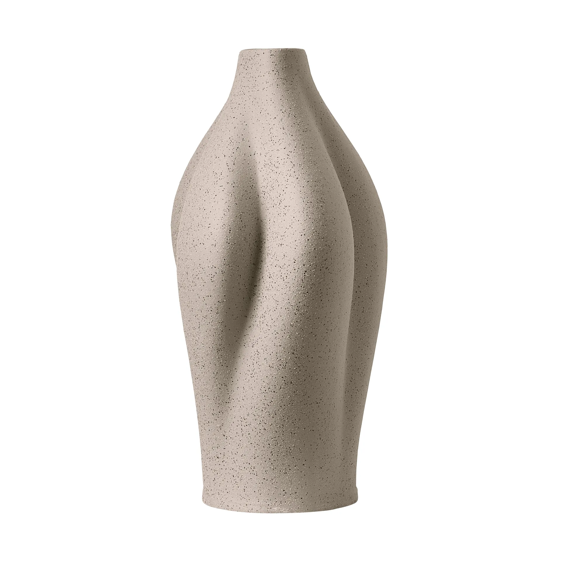 Saltare vase, Taupe, Ø13,8x30 cm AYTM