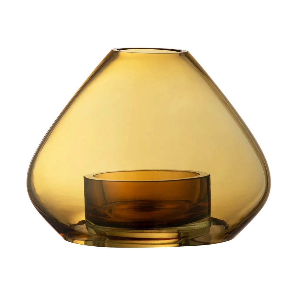 Uno lanterne/vase 12 cm, Amber AYTM