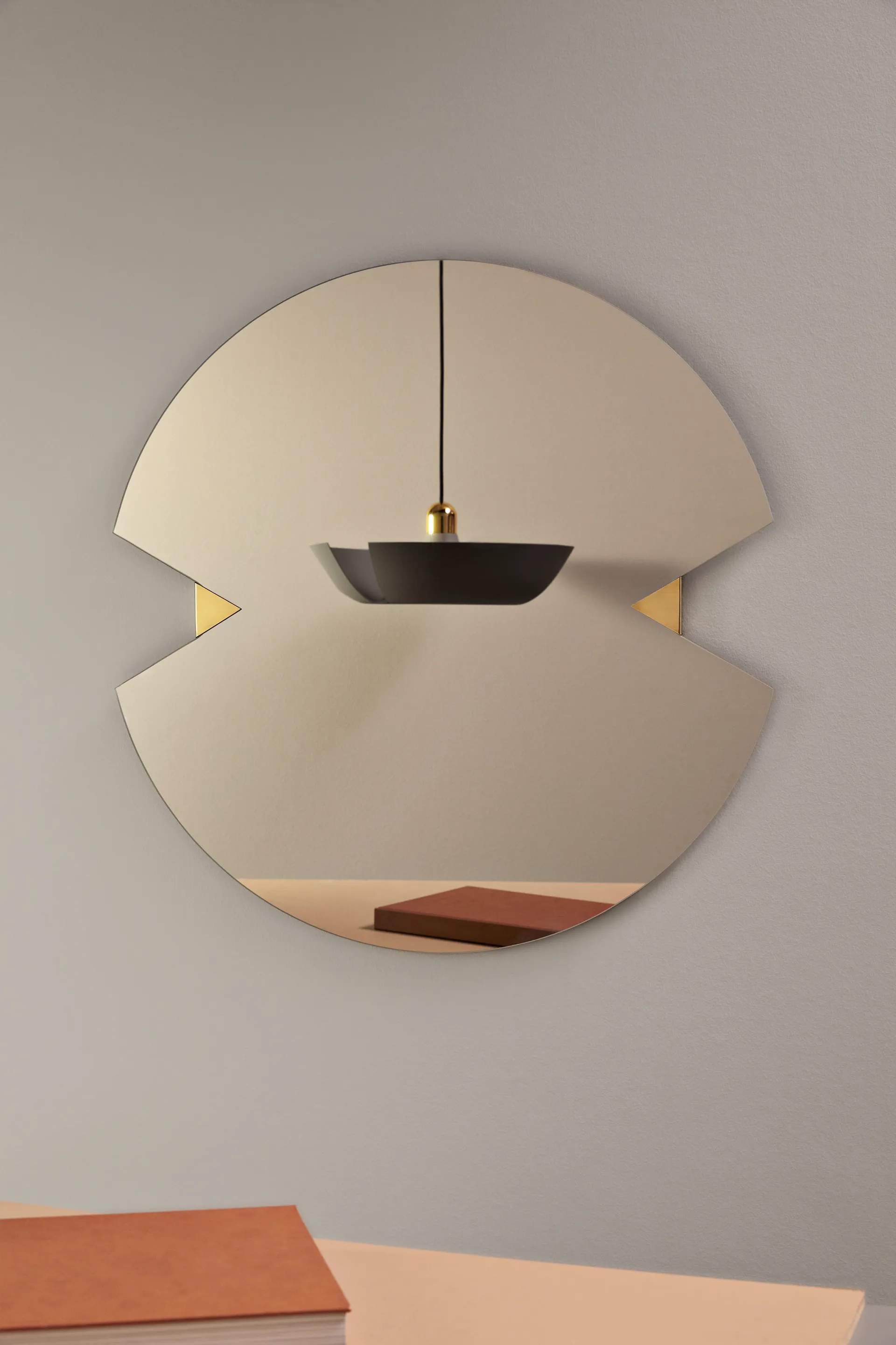 Verto spejl Ø70 cm, Sort AYTM