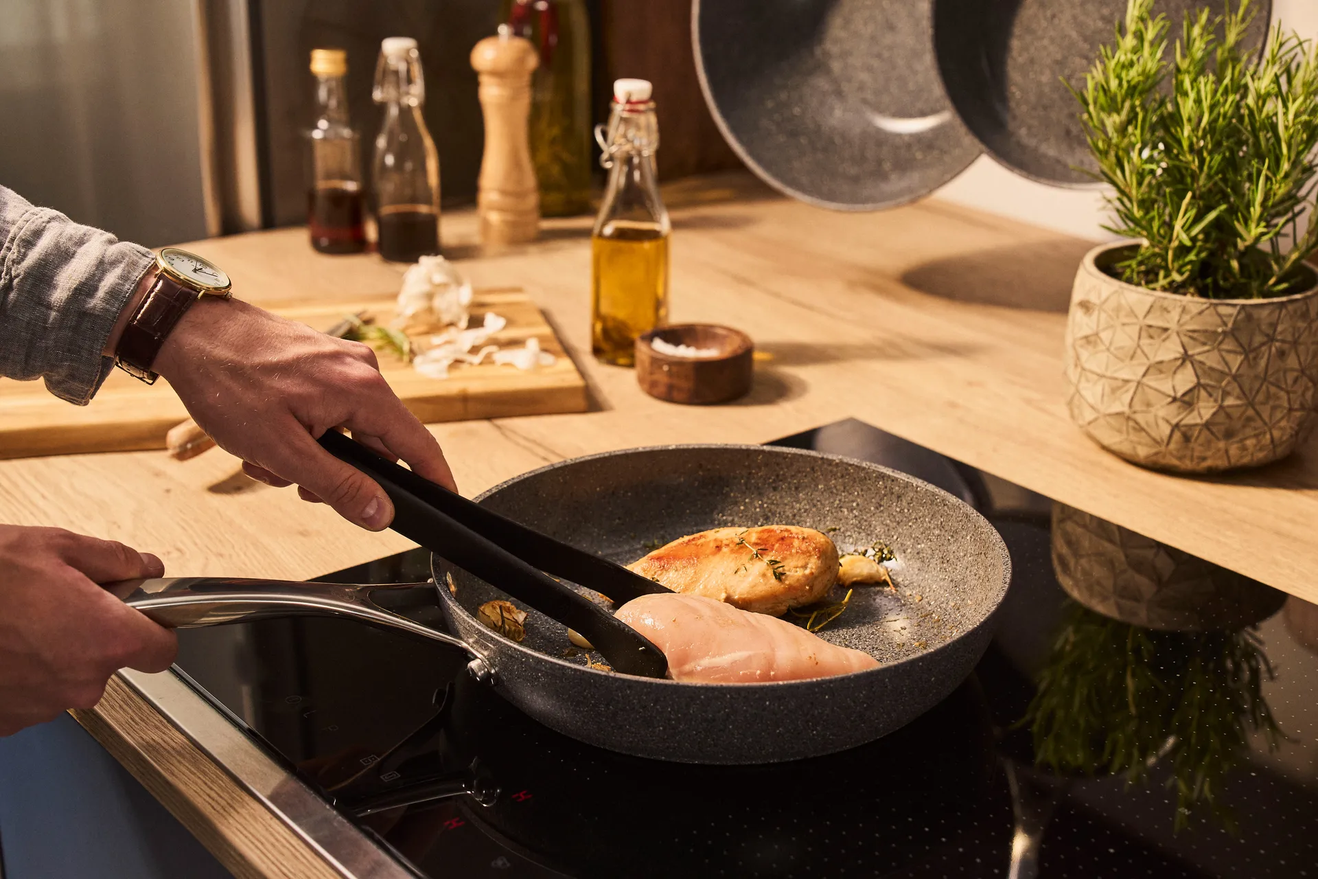 Ballarini Salina Ti-X Granit keramisk stegepande, 24 cm Ballarini