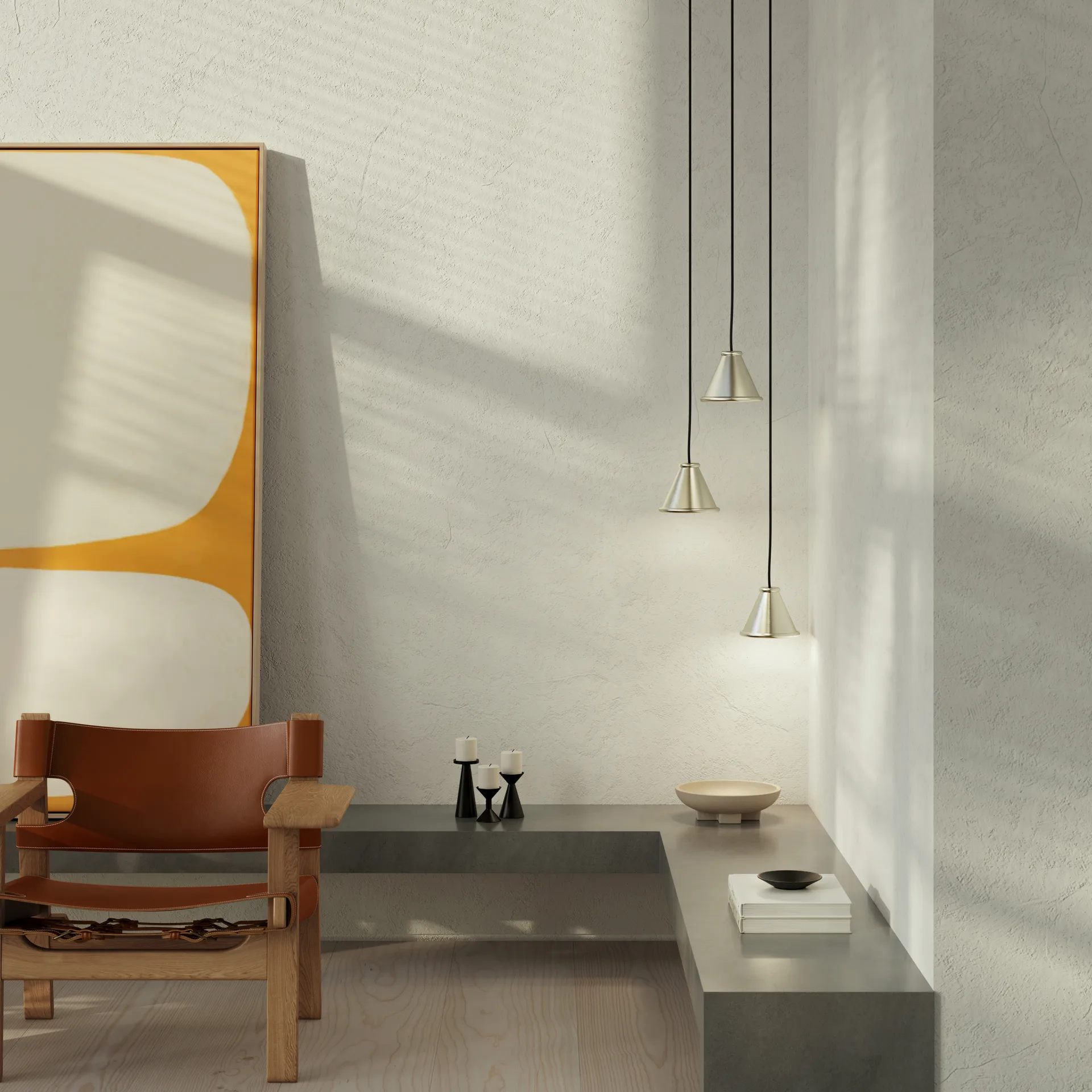 Belle pendel Ø15 cm, Brushed aluminium Belid