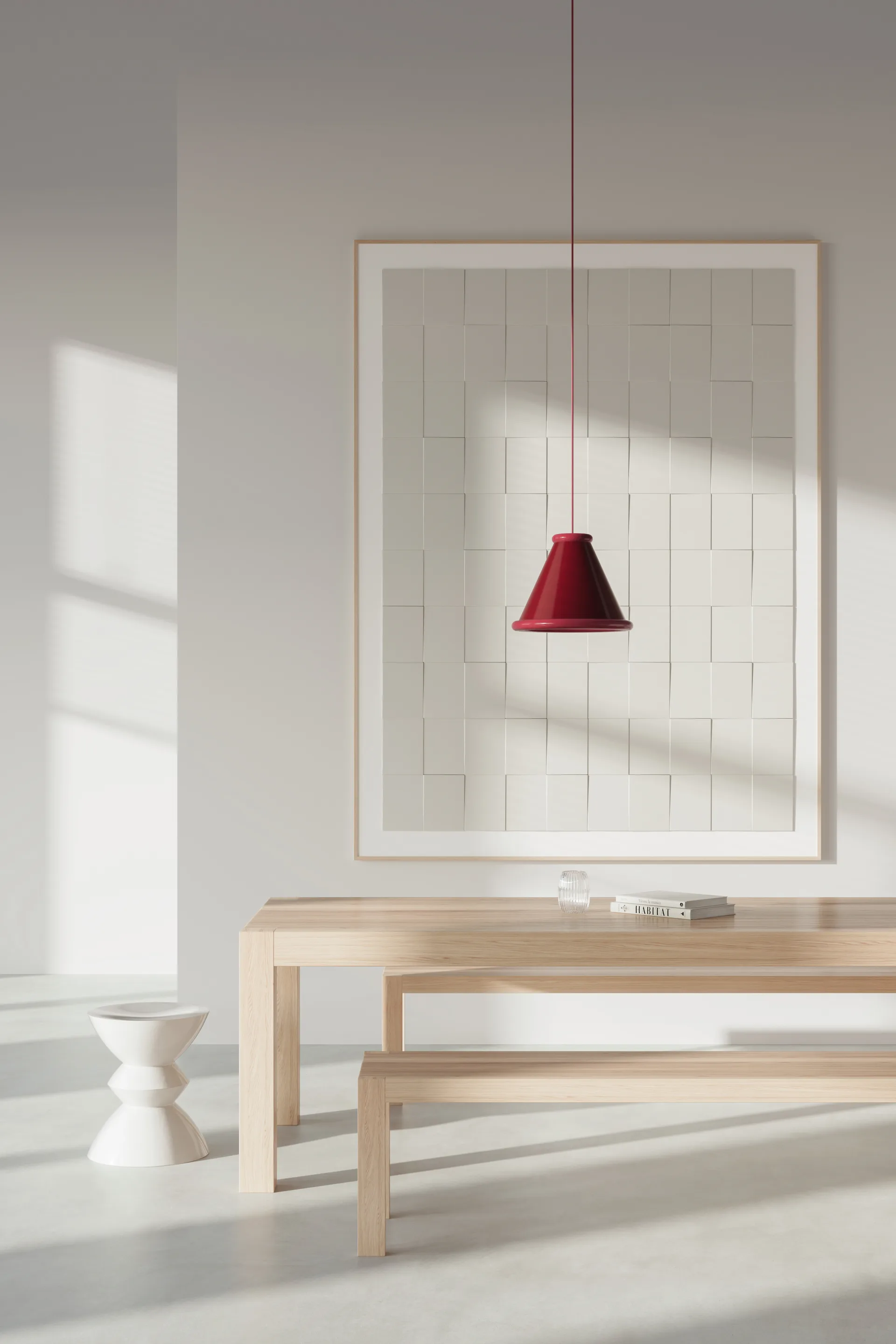 Belle pendel Ø36 cm, Wine red-red violet Belid