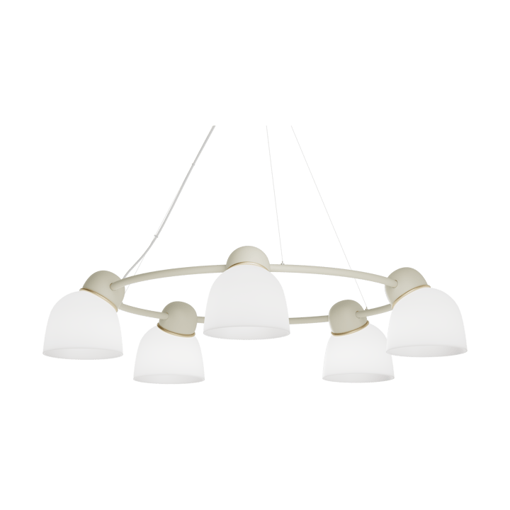 Bird lysekrone Ø95,3 cm - Sand-messing-opalglas - Belid