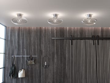 Bullo plafond XL klart glas Ø38 cm - Aluminium - Belid