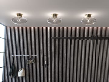 Bullo plafond XL klart glas Ø38 cm - Messing - Belid
